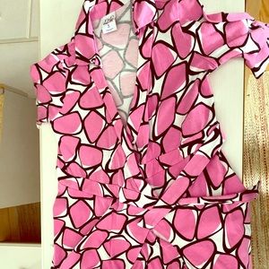 DVF for Gap Kids pink wrap romper girls size 8